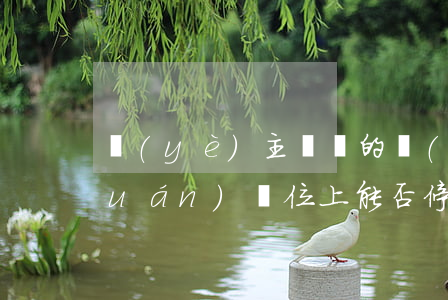 業(yè)主購買的產(chǎn)權(quán)車位上能否停放兩輛車？